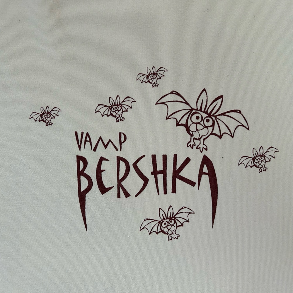 Y2K, Bershka, Fitted Vamp Bat shirt